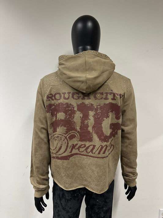 "SYNERGY" F-TERRY CROPPED HOODIE