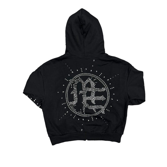Mixed emotion ‘Eclipse’ Black Rhinestone Hoodie