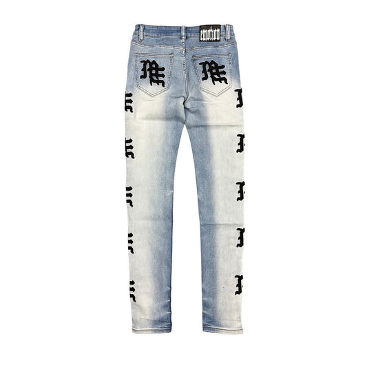 Monogram Denim Light Blue Wash Mixed Emotions