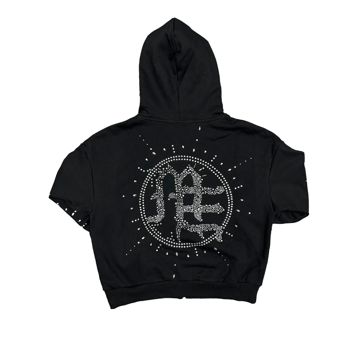 Eclipse’ Black Rhinestone Hoodie