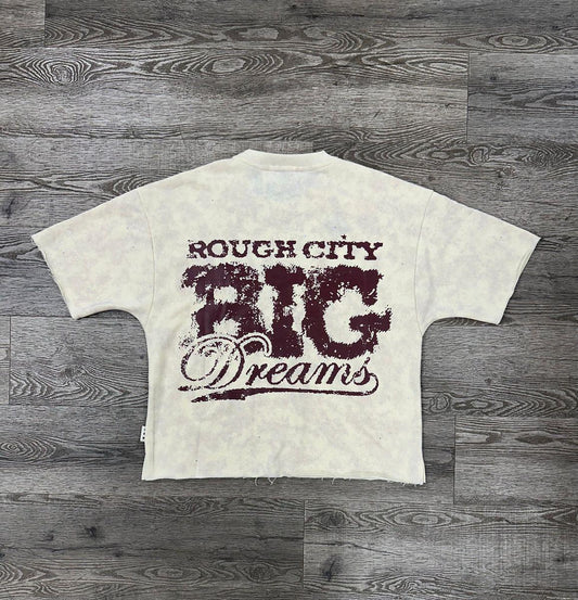 SYNERGY" F-TERRY CROPPED T-SHIRT