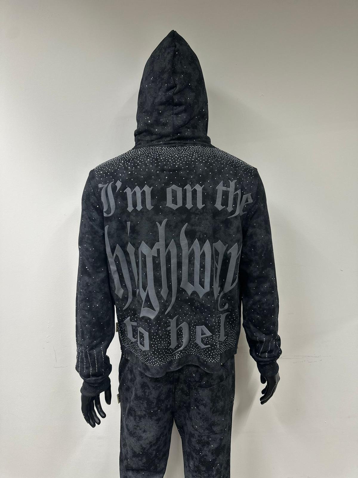 CARNIVAL" F-TERRY CROPPED HOODIES