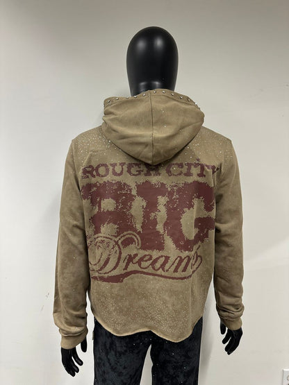 "SYNERGY" F-TERRY CROPPED HOODIE