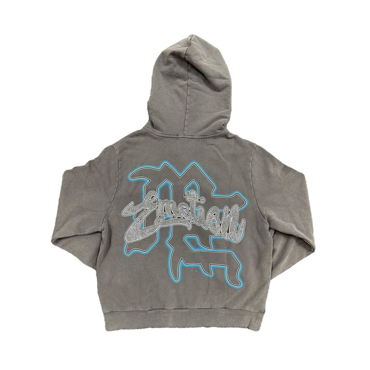 Mixed Emotion Grey “Rhinestone“ Hoodie