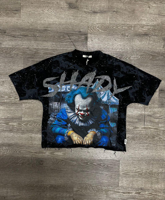 SHADY" F-TERRY CROPPED T-SHIRT