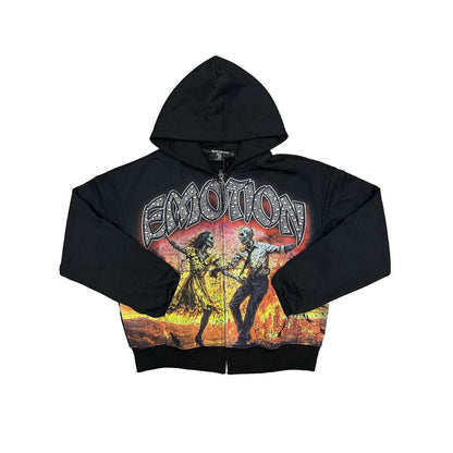 Mixed Emotion Last Dance’ Rhinestone Hoodie