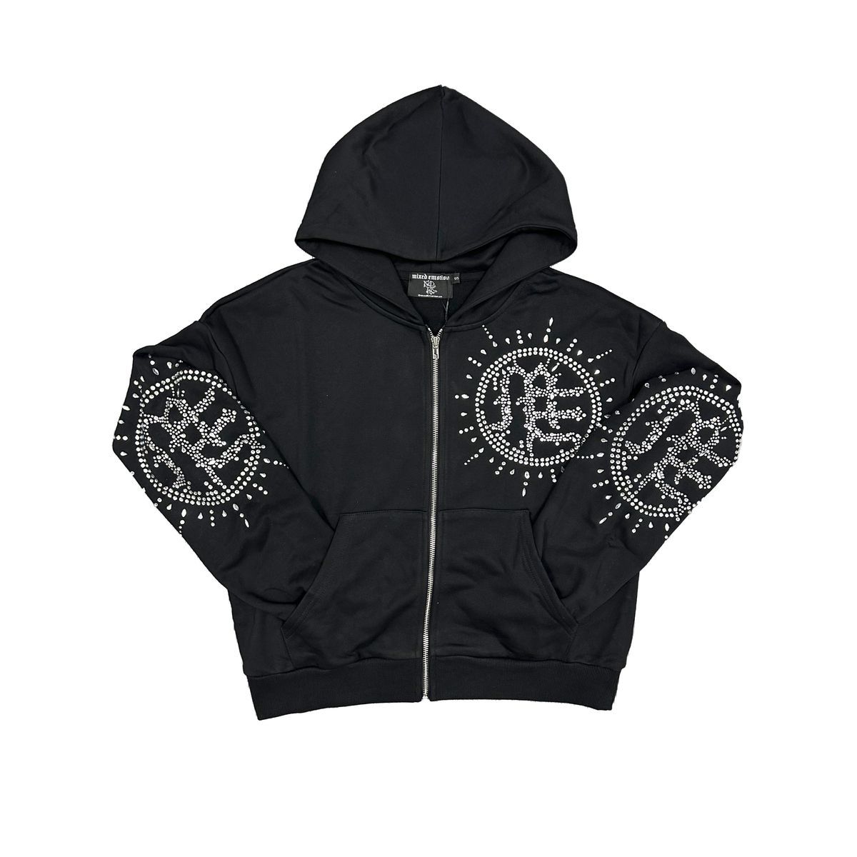 Mixed emotion ‘Eclipse’ Black Rhinestone Hoodie