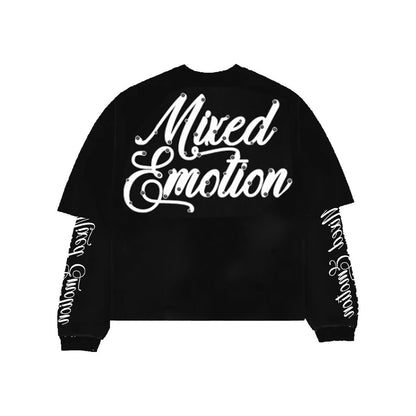 Mixed emotion Black "Blur" Thermal Long Sleeve