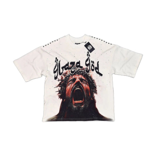 Glaza God Tee (White )