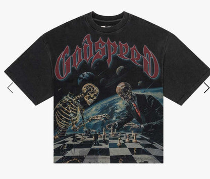 GODSPEED CHECKMATE THERMAL
TEE WASHED GREY