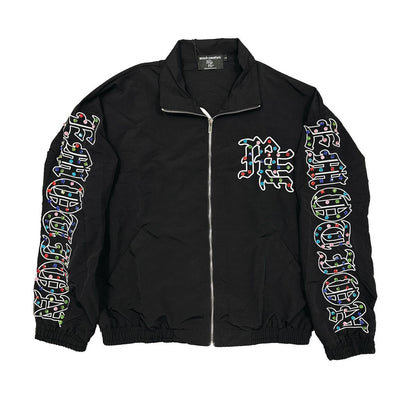 Mixed Emotion  'ME' Rhinestone Nylon Jacket