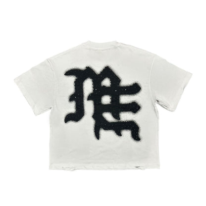 White ‘End’ Rhinestone Tee