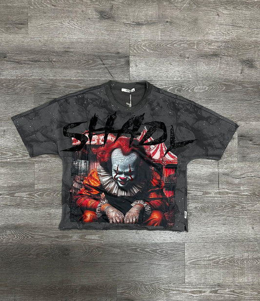 SHADY" F-TERRY CROPPED T-SHIRT