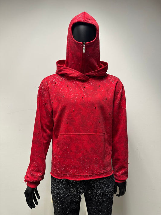 STONE RIVET F-TERRY CROPPED HOODIE