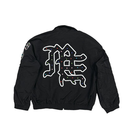 Mixed Emotion  'ME' Rhinestone Nylon Jacket