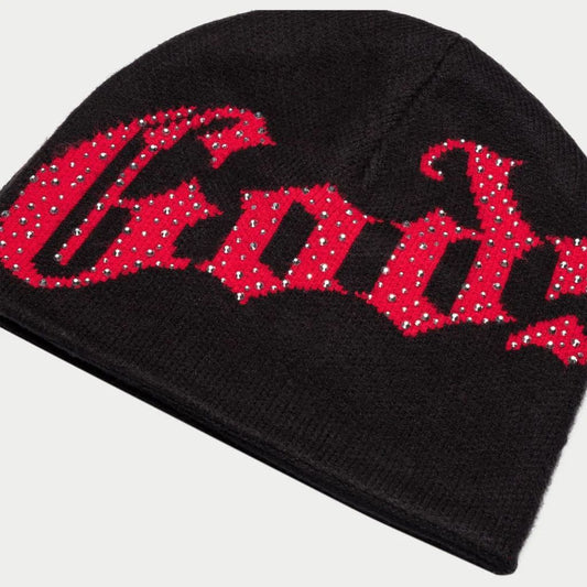Godspeed "OG Logo" Black/Red Studded Beanie