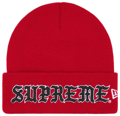 Supreme New Era Old English Beanie 'Red'