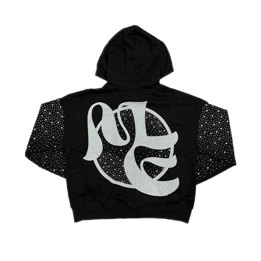Mixed Emotion  Fallen Angels Rhinestone Hoodie