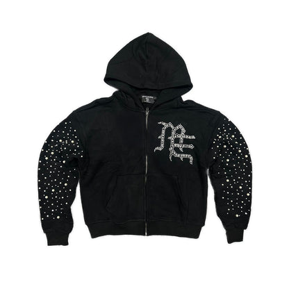 Mixed Emotion “ Black ‘Pearl’ hoodie”