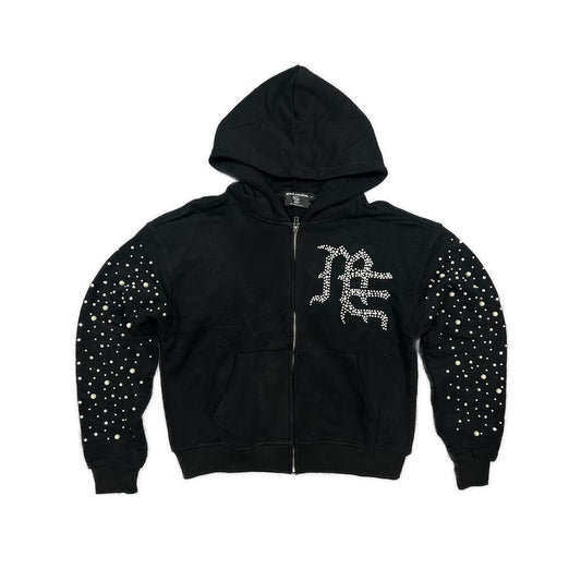 Mixed Emotion “ Black ‘Pearl’ hoodie”