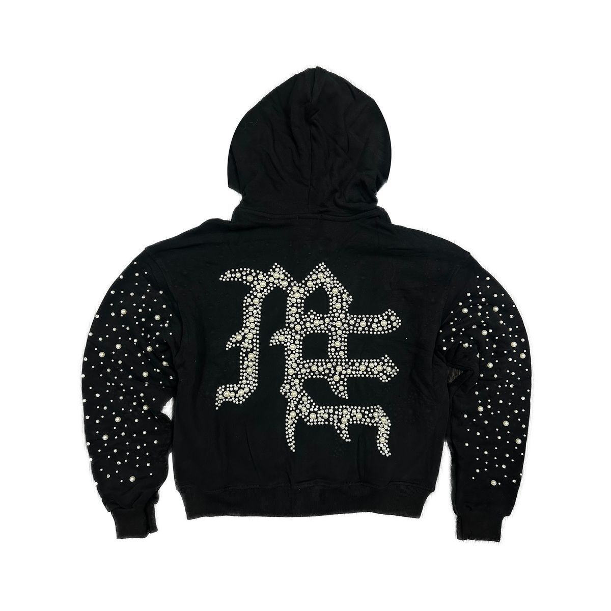 Mixed Emotion “ Black ‘Pearl’ hoodie”