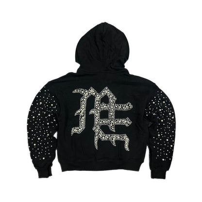Mixed Emotion “ Black ‘Pearl’ hoodie”