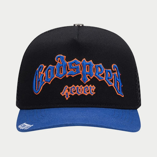Godspeed hats  GS FOREVER TRUCKER HAT (Black/Blue/Orange) BOOM