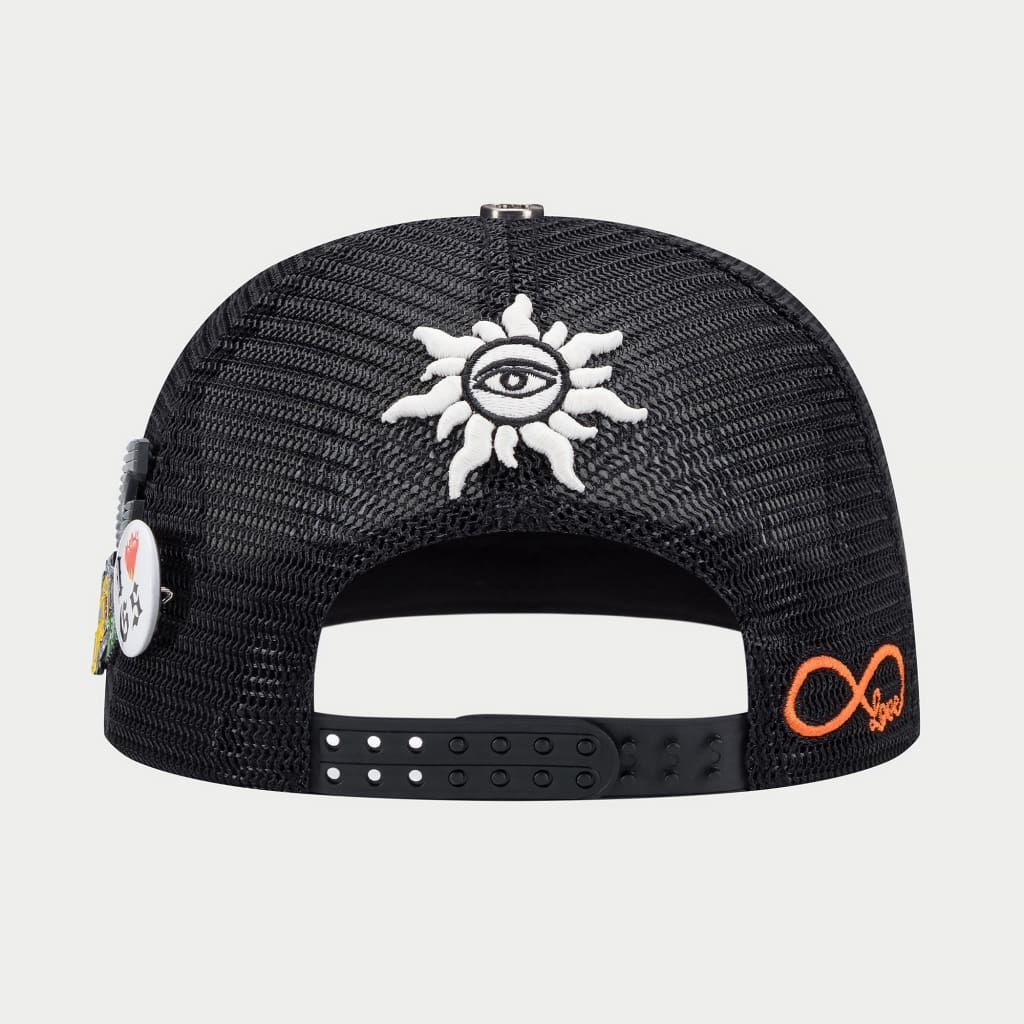 Godspeed hats  GS FOREVER TRUCKER HAT (Black/Blue/Orange) BOOM