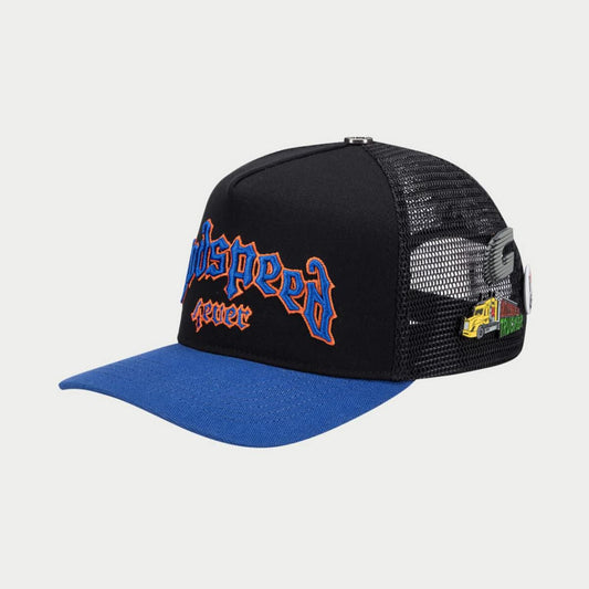 Godspeed hats  GS FOREVER TRUCKER HAT (Black/Blue/Orange) BOOM