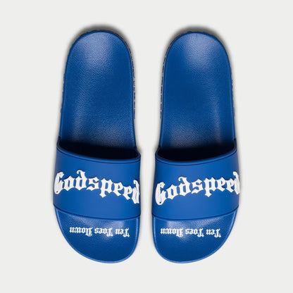 Godspeed OG Logo Slides (Dodger Blue) BOOM