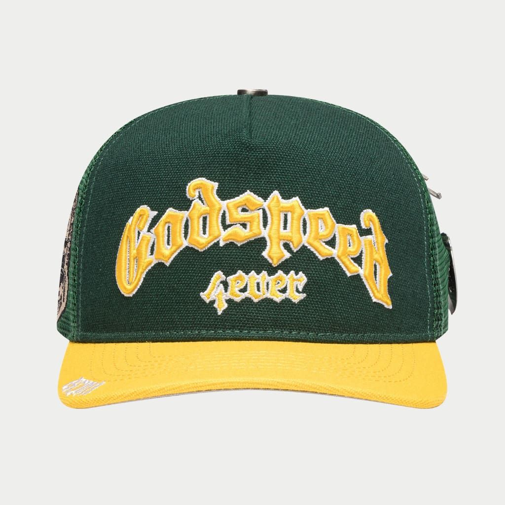 Godspeed GS FOREVER TRUCKER HAT (GREEN/YELLOW)