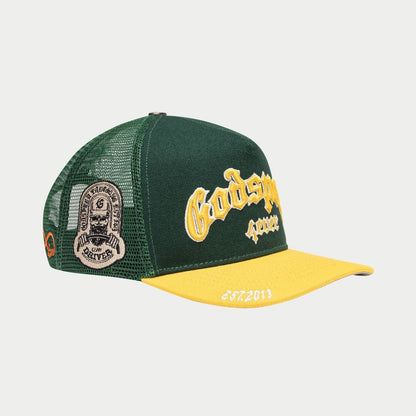 Godspeed GS FOREVER TRUCKER HAT (GREEN/YELLOW)
