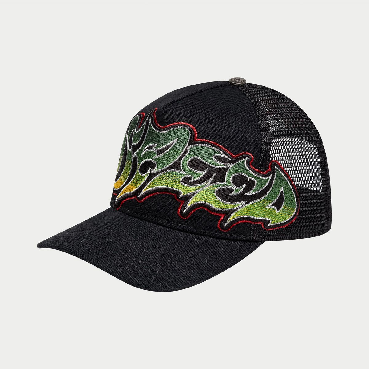 Godspeed  GS Neo Trucker Hat (Black/Yellow/Red) BOOM