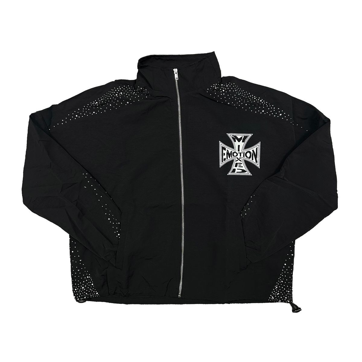 Mixed emotion  Black ‘Classic’ nylon jacket