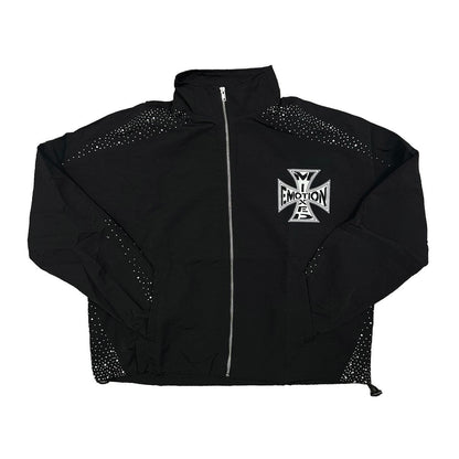 Mixed emotion  Black ‘Classic’ nylon jacket