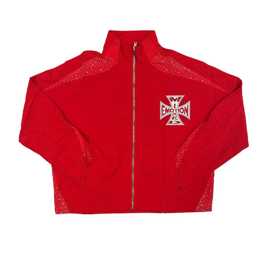 Mixed emotion  Red ‘Classic’ nylon jacket