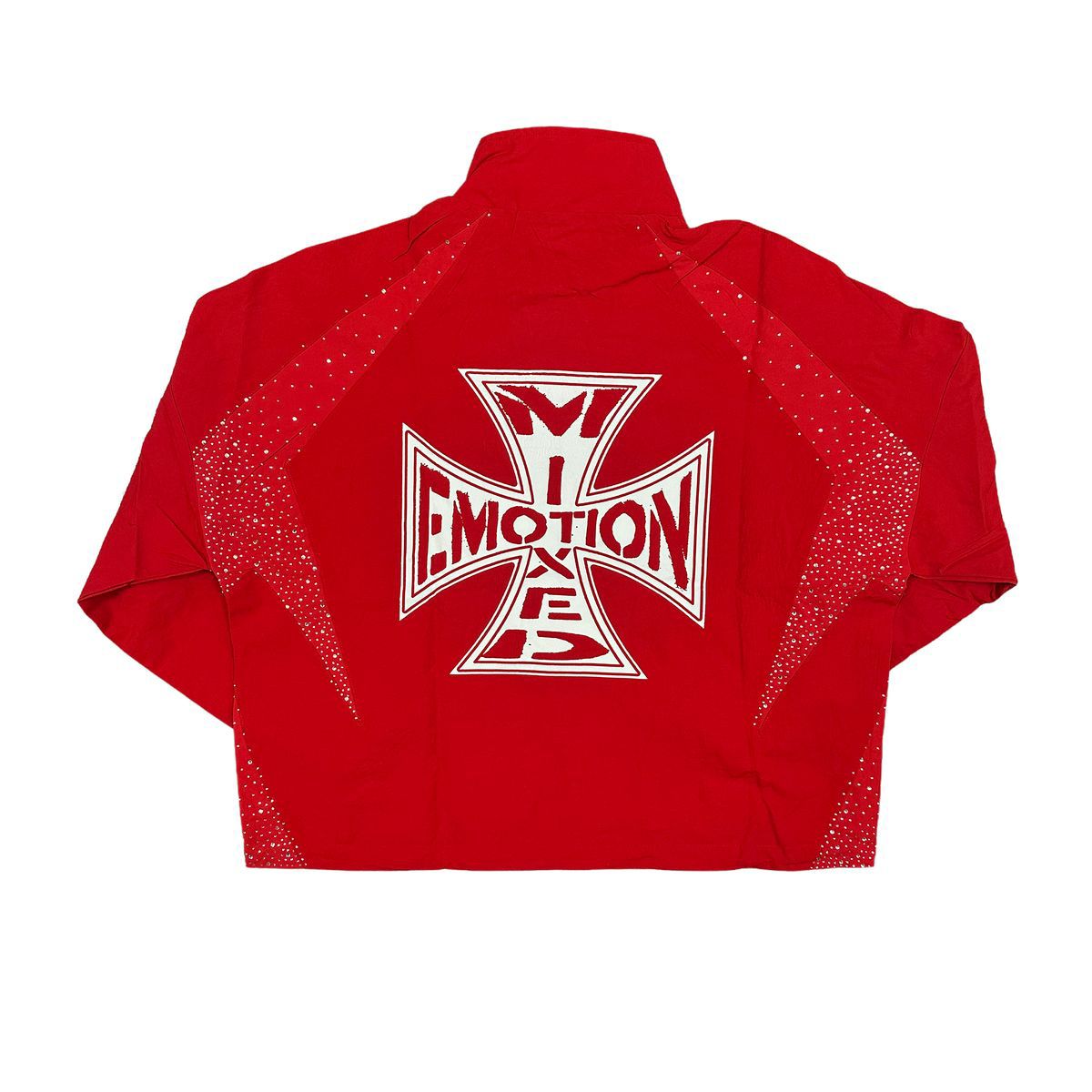 Mixed emotion  Red ‘Classic’ nylon jacket