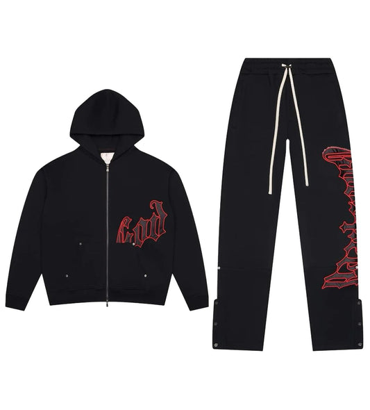 Godspeed Og Logo Sweatsuit (Double Black) Boom - New Drop