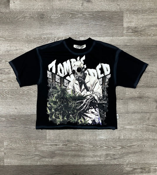 SYNERGY" F-TERRY CROPPED T-SHIRT