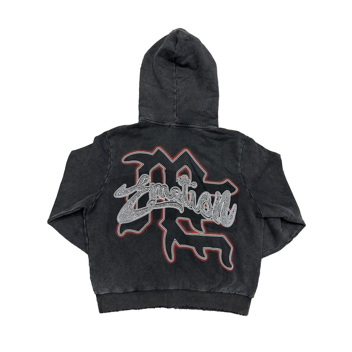 Mixed emotion  Black "Rhinestone" Hoodie