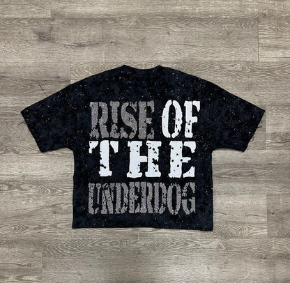 CONTENDER" F-TERRY CROPPED T-SHIRT