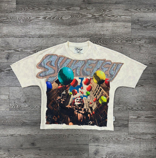 SYNERGY" F-TERRY CROPPED T-SHIRT