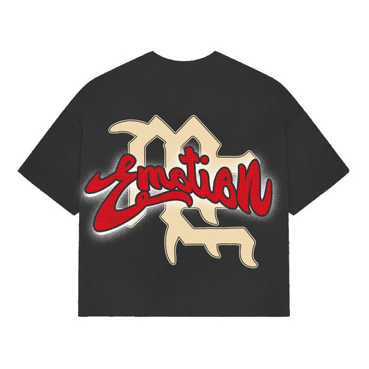 Grey Cropped 'Blinded' tee