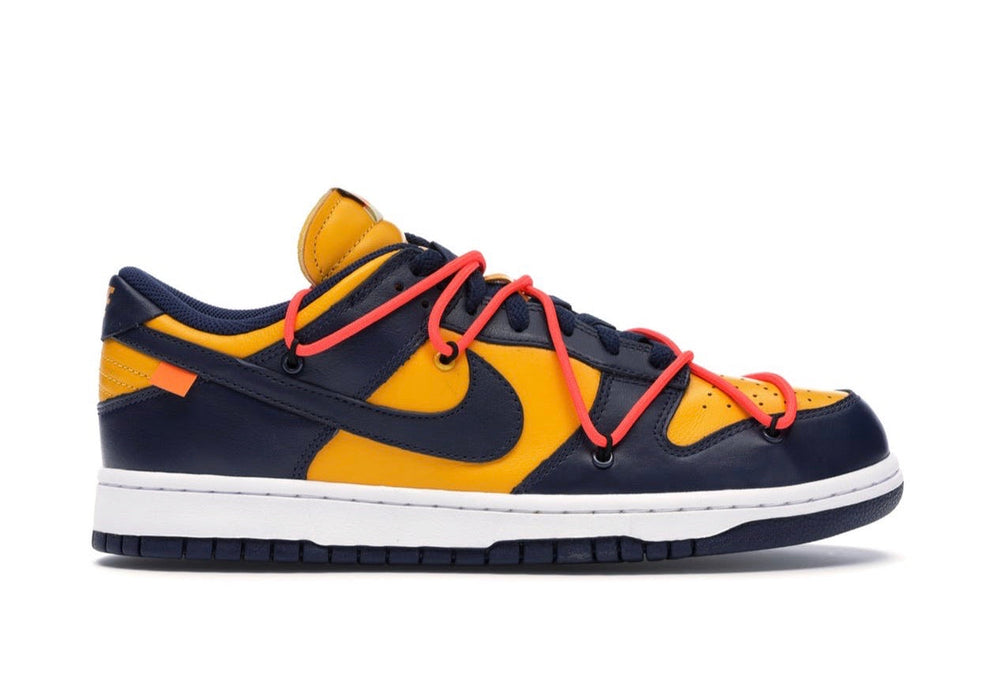 Nike Dunk Low Off-White University Gold Midnigth Navy