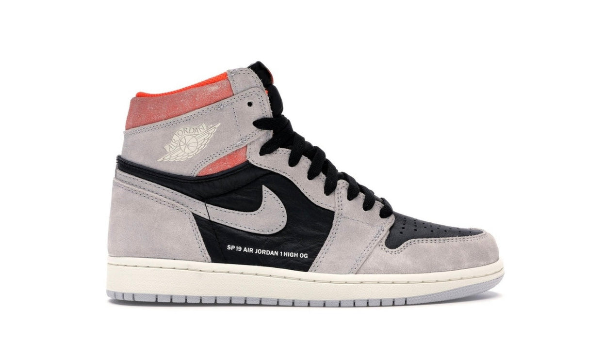 Jordan 1 Retro Neutral Gray Hyper Crimson